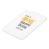 ワンハッピードゥデ1番ハッピーバースデースマイリー黄 マグネット (左側)