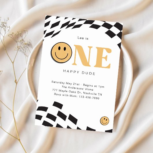 ワンハッピードゥデ1st誕生日招待状 招待状