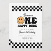 ワンハッピードゥデ1st誕生日招待状 招待状 (正面/裏面)