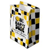 ワンハッピードゥパーソナライズされた誕生日 ミディアムペーパーバッグ (正面アングル)