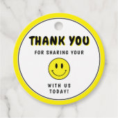 ワンハッピードゥード/ギャルイエロースマイリーサンキューベイト フェイバータグ (正面)