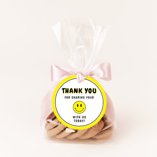 ワンハッピードゥード/ギャルイエロースマイリーサンキューベイト フェイバータグ