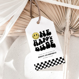 ワンハッピードゥ |男の子素晴らしいキッズ1st誕生日のお願い ギフトタグ