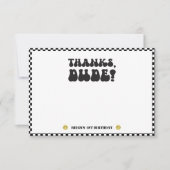 ワンハッピードゥ |男の子素晴らしいキッズ1st誕生日 サンキューカード (正面)