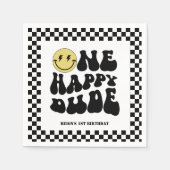 ワンハッピードゥ |男の子素晴らしいキッズ1st誕生日 スタンダードカクテルナプキン (正面)