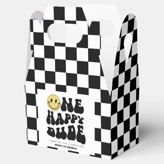 ワンハッピードゥ |男の子素晴らしいキッズ1st誕生日 フェイバーボックス (オープン)