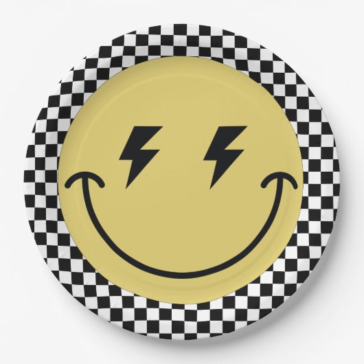 ワンハッピードゥ |男の子素晴らしいキッズ1st誕生日 ペーパープレート (正面)