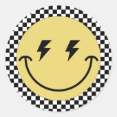 ワンハッピードゥ |男の子素晴らしいキッズ1st誕生日 ラウンドシール (正面)