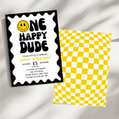 ワンハッピードウェーブスクライグリー最初の誕生日 招待状