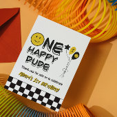 ワンハッピードデイエロースマイルファースト1stボーイ誕生日 サンキューカード