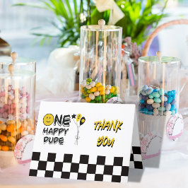 ワンハッピードデイエロースマイルファースト1stボーイ誕生日 サンキューカード