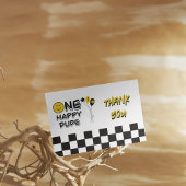 ワンハッピードデイエロースマイルファースト1stボーイ誕生日 サンキューカード