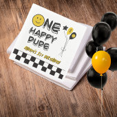 ワンハッピードデイエロースマイルファースト1stボーイ誕生日 スタンダードランチョンナプキン