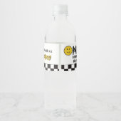 ワンハッピードデイエロースマイルファースト1stボーイ誕生日 ペットボトルラベル (裏面)