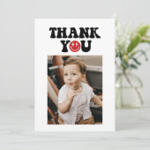 ワンハッピードデファースト誕生日サンキューカード 招待状 (スタンド正面)