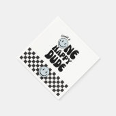 ワンハッピードデファースト誕生日ハッピー顔 スタンダードカクテルナプキン (角)
