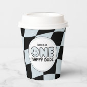 ワンハッピードドゥグルーヴィハピー顔ボーイ誕生日 紙コップ (正面)