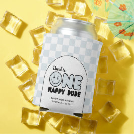 ワンハッピードドゥグルーヴィブルーボーイ誕生日 缶クーラー