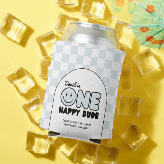 ワンハッピードドゥグルーヴィブルーボーイ誕生日 缶クーラー (インサイチュ 夏)