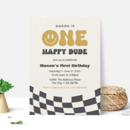 ワンハッピードド誕生日招待状・ハッピードゥ 招待状