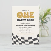 ワンハッピードド誕生日招待状・ハッピードゥ 招待状 (スタンド正面)