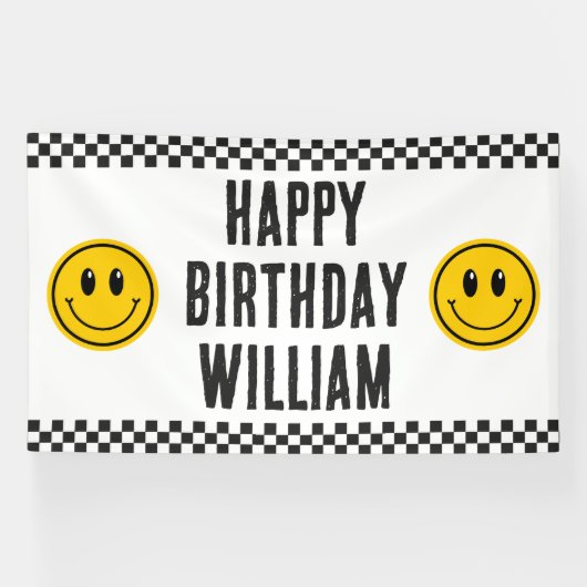 ワンハッピードファースト誕生日ラージバナー 横断幕 (横)