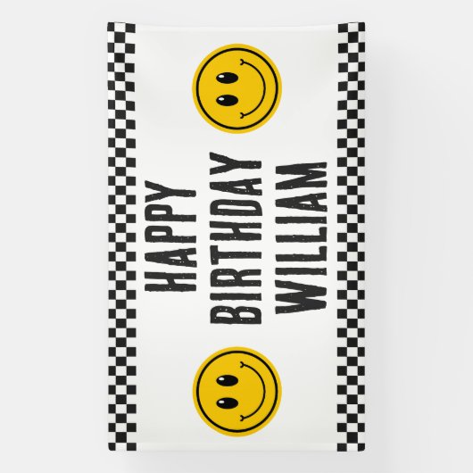 ワンハッピードファースト誕生日ラージバナー 横断幕 (縦)