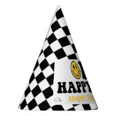 ワンハッピードファースト誕生日、スマイル顔ボーイスト パーティーハット (左)