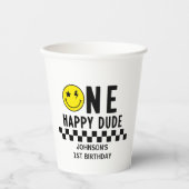 ワンハッピードファースト誕生日 紙コップ (正面)