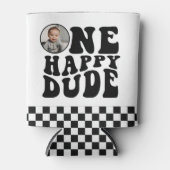 ワンハッピードフォトボーイファースト誕生日の好意 缶クーラー (正面)