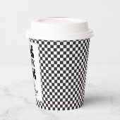 ワンハッピードブルーカワイボーイファースト誕生日 紙コップ (左)