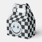 ワンハッピードブルーハッピー顔ボーイファースト誕生日 フェイバーボックス (裏面サイド)