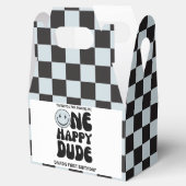 ワンハッピードブルーハッピー顔ボーイファースト誕生日 フェイバーボックス (オープン)