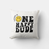 ワンハッピードボーイファースト誕生日パーティー クッション (正面)