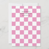 ワンハッピーバーベアイリング顔1歳パーティー 招待状 (裏面)