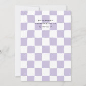 ワンハッピーバーベアイリング顔1歳パーティー 招待状 (裏面)