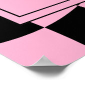 ワンハッピーバーベハッピー顔1stバースデーウェルカム ポスター (角)