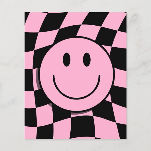 ワンハッピーバーベピンク1歳の誕生日サンキューカード (裏面)