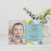 ワンハッピーファーストバースデー招待状 | 可愛カスタムい (スタンド正面)