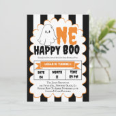 ワンハッピーブーボーイ1st誕生日パーティー 招待状 (スタンド正面)