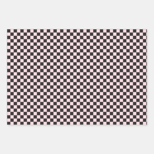 ワンハッピーベビーガールズピンクファースト誕生日 ラッピングペーパーシート (正面3)