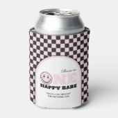 ワンハッピーベビーガールズピンク1歳の誕生日 缶クーラー (缶正面)