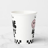 ワンハッピーベビーガールファースト誕生日 紙コップ (左)