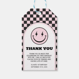 ワンハッピーベビーガール誕生日ギフトラベル ギフトタグ