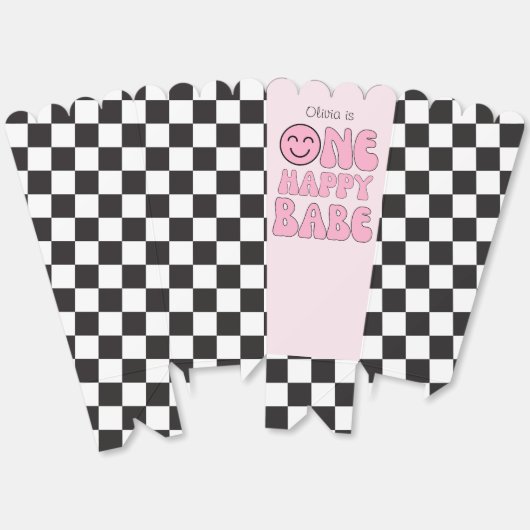 ワンハッピーベビーハッピーフェイスクピンク フェイバーボックス (見開き)