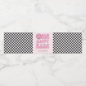 ワンハッピーベビーハッピーフェイスクピンク ペットボトルラベル (シングルラベル)