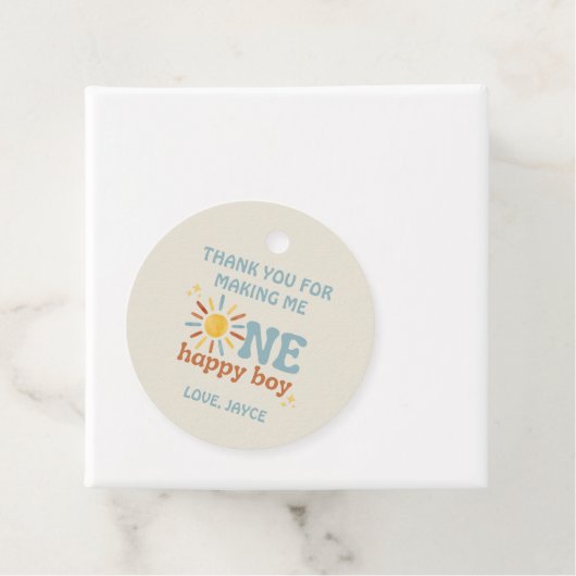 ワンハッピーボーイメッセージカード フェイバータグ (インサイチュ)