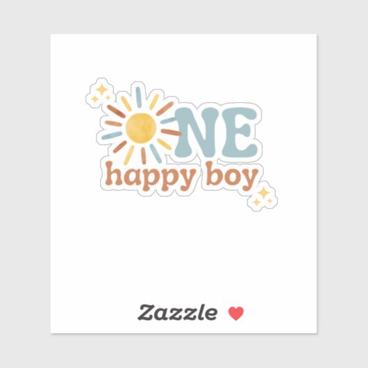 ワンハッピーボーイ、1回目ののまわりに日帰り シール (シート)