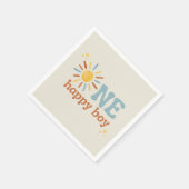 ワンハッピーボーイ、1回目ののまわりに日帰り スタンダードカクテルナプキン (角)