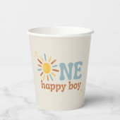 ワンハッピーボーイ、1回目ののまわりに日帰り 紙コップ (裏面)